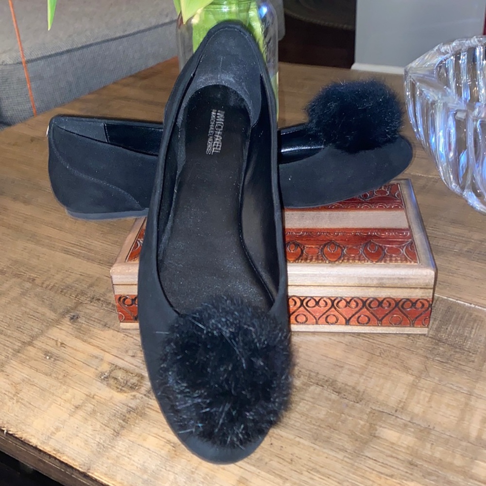 Michael Michael Kors black suede flats size 9